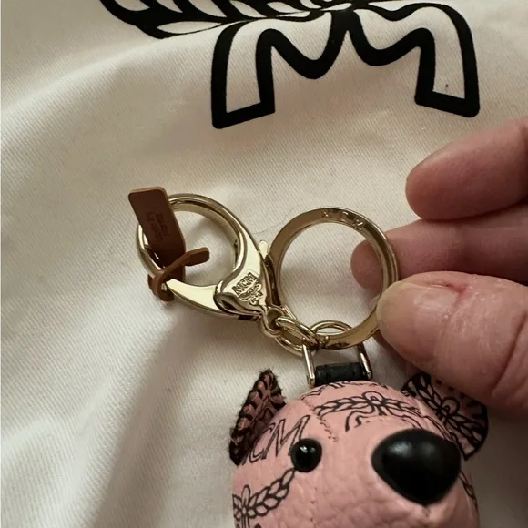MCM Blush Teddy Bear Charm - Picture 4 of 9